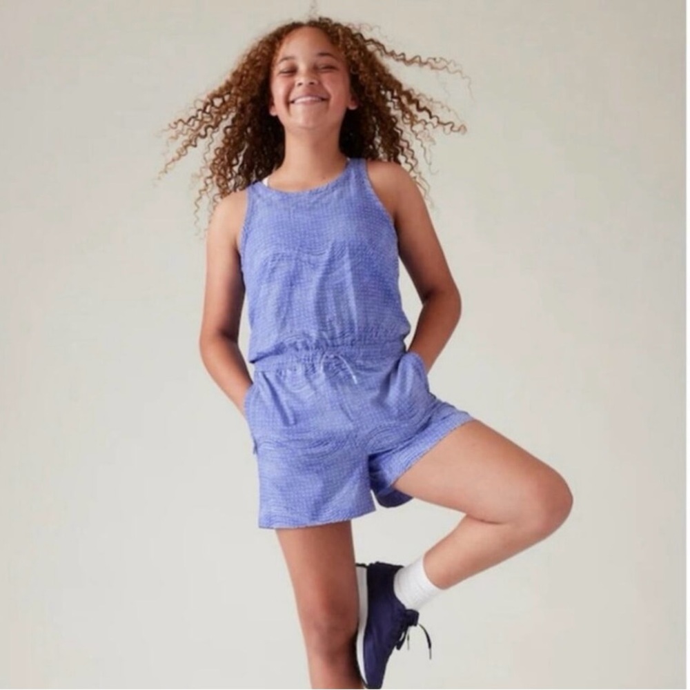 Athleta Girls Play More Romoer Kids Blue - L/12